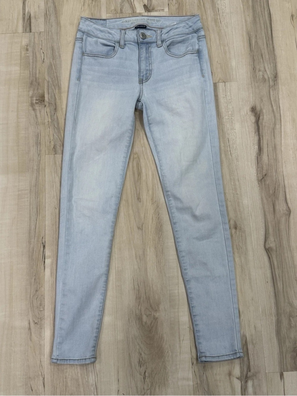 American Eagle Outfitters Pale Blue Skinny Jeans